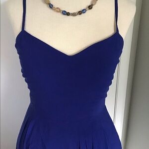 Talula royal blue cocktail dress with spaghetti straps